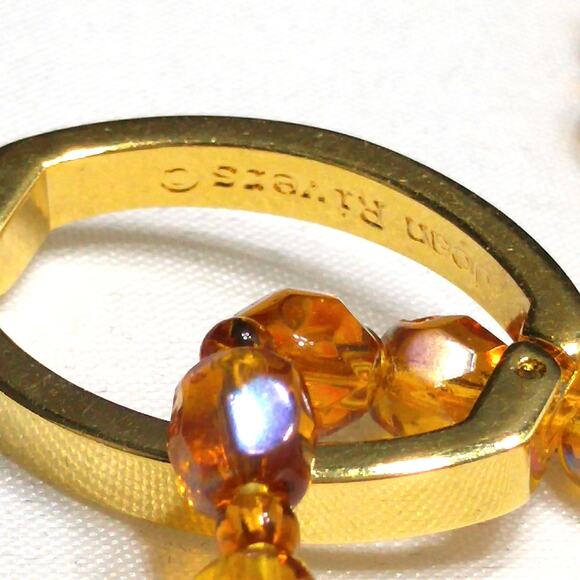 Joan Rivers Czech Glass Beaded Necklace, Gold Plated Enhancer, 45 Inch, 1990s - Picture 7 of 9